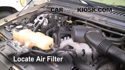 2005 Ford Excursion Limited 6.8L V10 Air Filter (Engine) Replace